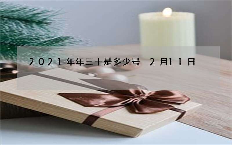 2021年年三十是多少号 2月11日